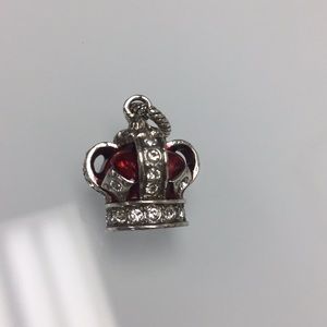 Brighton Crown charm with red enamel